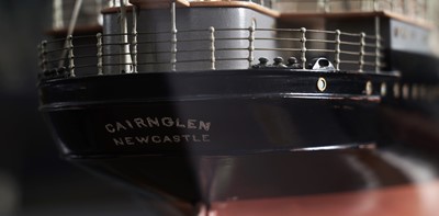 Lot 612 - A fine quality shipbuilders scale model of the turbine steam ship ‘Cairnglen’