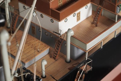 Lot 612 - A fine quality shipbuilders scale model of the turbine steam ship ‘Cairnglen’