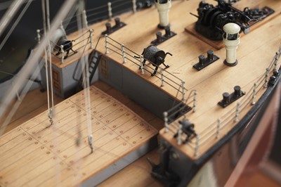 Lot 612 - A fine quality shipbuilders scale model of the turbine steam ship ‘Cairnglen’