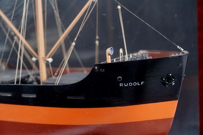 Lot 613 - A good quality shipbuilders scale model of the steam ship ‘Rudolf’
