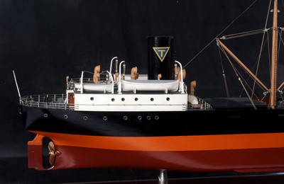 Lot 613 - A good quality shipbuilders scale model of the steam ship ‘Rudolf’