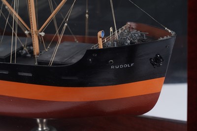 Lot 613 - A good quality shipbuilders scale model of the steam ship ‘Rudolf’