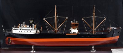 Lot 613 - A good quality shipbuilders scale model of the steam ship ‘Rudolf’