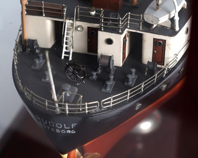 Lot 613 - A good quality shipbuilders scale model of the steam ship ‘Rudolf’