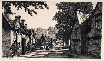 Lot 239 - Alice Barwell - Stanton, The Cotswolds | etching