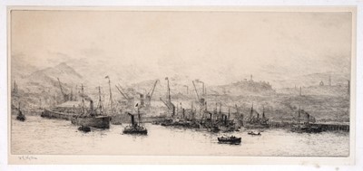 Lot 702 - William Lionel Wyllie - Leith Harbour | etching