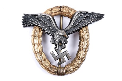 Lot 736 - A cased German Second World War Combined Pilot's & Observer's war badge
