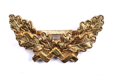 Lot 743 - A cased German Second World War 40 year long service oak leaf ribbon mount