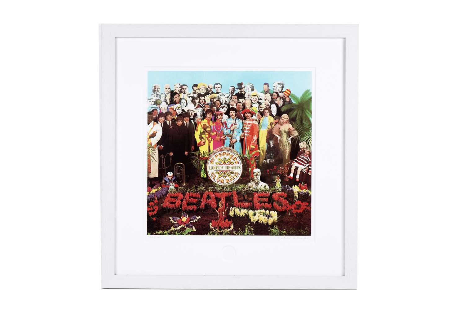 Lot 428 - Peter Blake: Sgt Pepper's Lonely Hearts Club Band Pierre Optique Apple Corps signed print