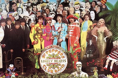 Lot 428 - Peter Blake: Sgt Pepper's Lonely Hearts Club Band Pierre Optique Apple Corps signed print