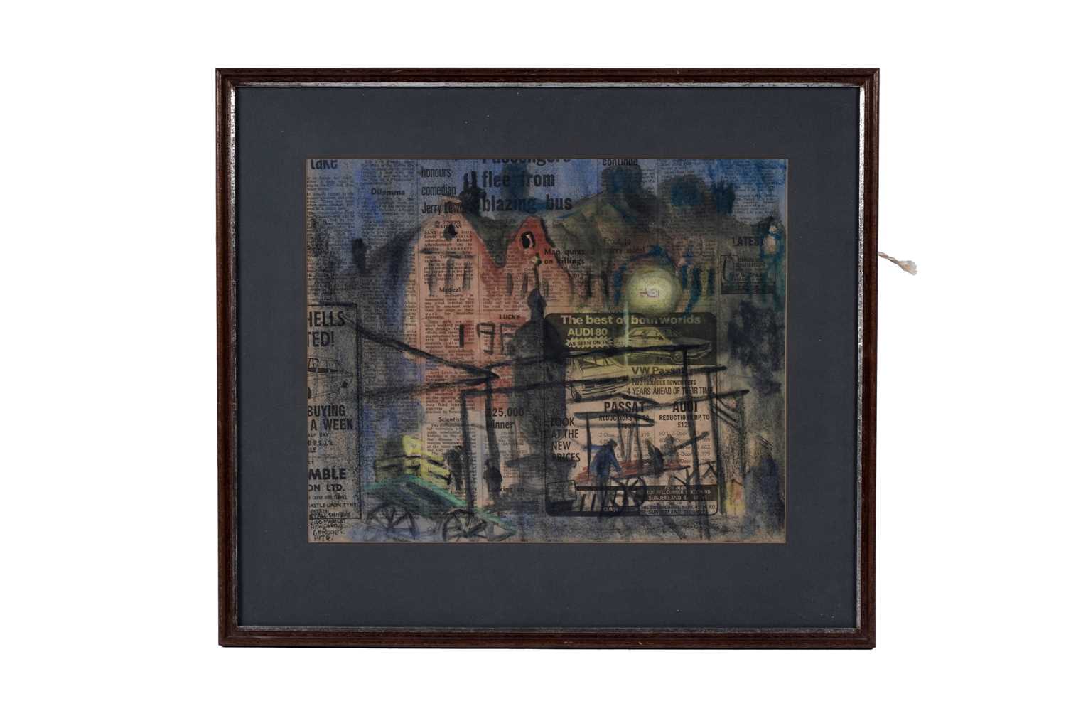 Lot 81 - Charlie Rogers - Stall Shifters, Bigg Market, 1974 | mixed media