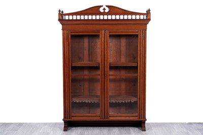 Lot 52 - An Edwardian mahogany glazed bookcase