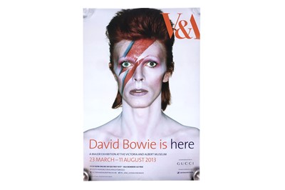 Lot 237 - David Bowie Victorian & Albert Museum 'David Bowie is Here' Exhibition poster