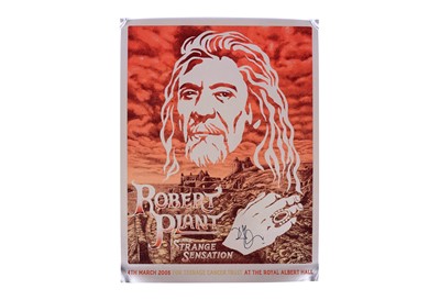 Lot 238 - Teenage Cancer Trust: Robert Plant and Strange Sensation signed poster