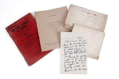 Lot 184 - A collection of ephemera in relation to the First World War