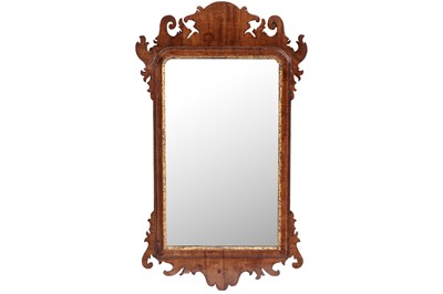Lot 192 - A George III mahogany and giltwood peer glass mirror