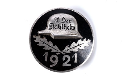 Lot 682 - Weimar Republic period Steel Helmet Association veterans badge