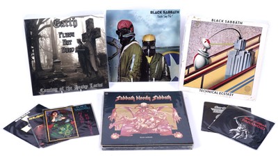 Lot 314 - Vinyl albums and singles by Black Sabbath