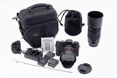 Lot 749 - A Fujifilm X-T10 digital camera body; and accessories