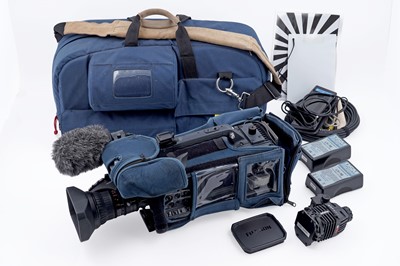 Lot 750 - A Panasonic P2HD video camera; and other items