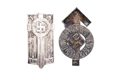 Lot 764 - German Third Reich period Hitler Youth Proficiency badge and another