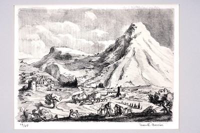 Lot 280 - Jean Eugène Bersier - View of the Alps | lithograph
