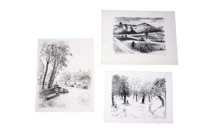 Lot 317 - Robert Lotiron - Three landscape views | etching