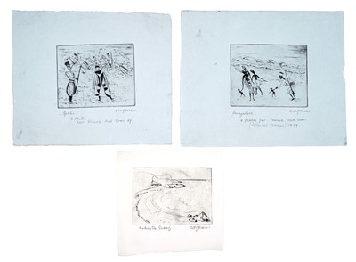Lot 253 - Dolf Rieser - Three studies | etchings