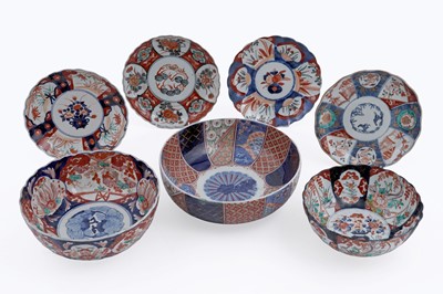 Lot 254 - A collection of late 19th Century Japanese Imari pattern ceramics