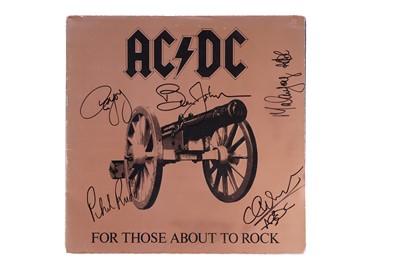 Lot 223 - A signed copy AC/DC For Those About To Rock