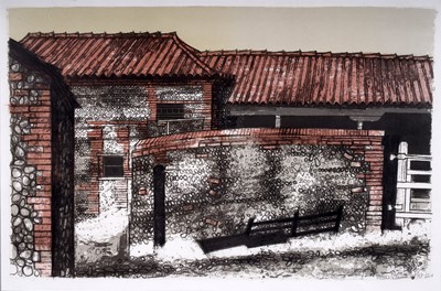 Lot 700 - Valerie Thornton - Norfolk Farm | lithograph