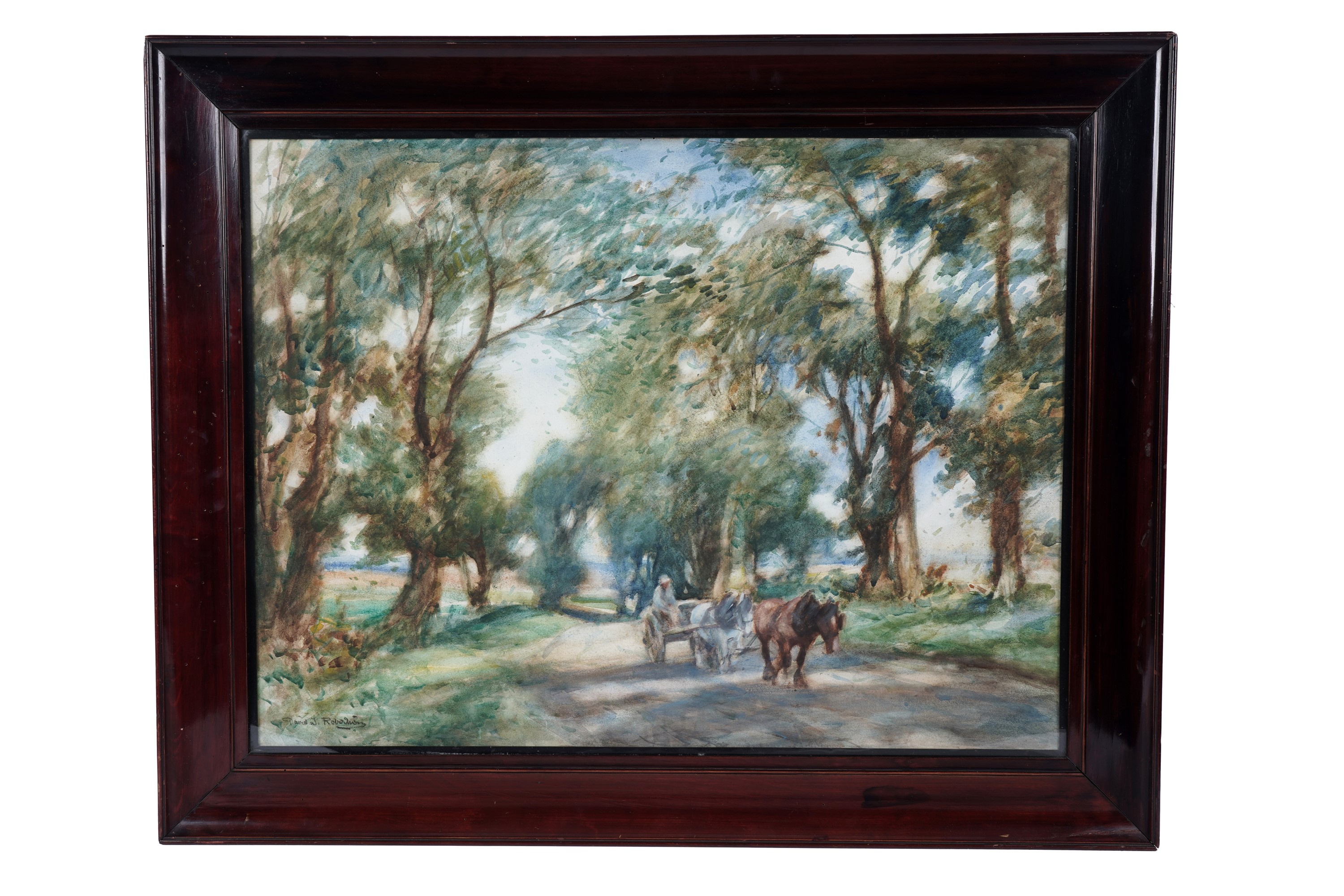 Lot 1678 - David Thomas Robertson - A carriage ride in