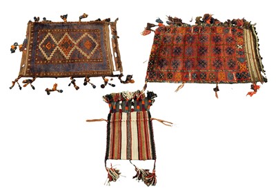 Lot 182 - Three Afghan saddle bags