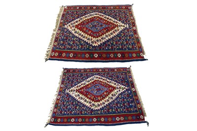 Lot 189 - A pair of Turkish Caucasian Kilim rugs