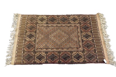 Lot 190 - An Afghan silk rug