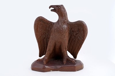 Lot 270 - A large Victorian salt glaze model of an eagle