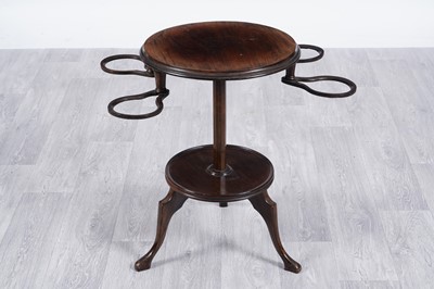 Lot 65 - A Georgian style walnut wine table