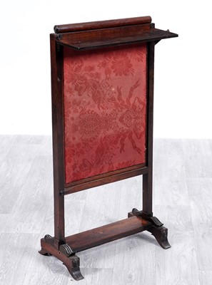 Lot 74 - A Regency rosewood firescreen