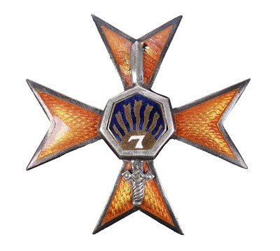 Lot 697 - Latvia 7th Sigulda Infantry breast badge