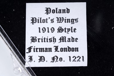 Lot 670 - Polish Air Force in Great Britain Aircrew Brevet and other badges