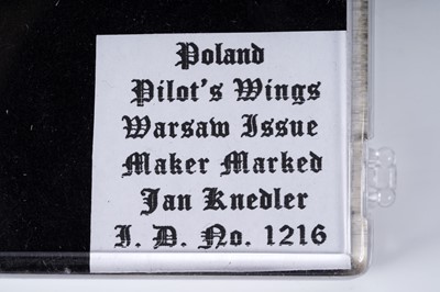 Lot 703 - Polish Air Force in Great Britain Aircrew Brevet and other badges