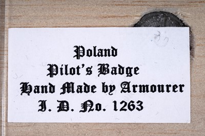 Lot 703 - Polish Air Force in Great Britain Aircrew Brevet and other badges