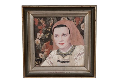 Lot 98 - Mary Ireland - Peasant Girl from Ruritania | fabric mosaic
