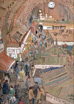 Lot 83 - Charlie Rogers - Grainger Market | watercolour