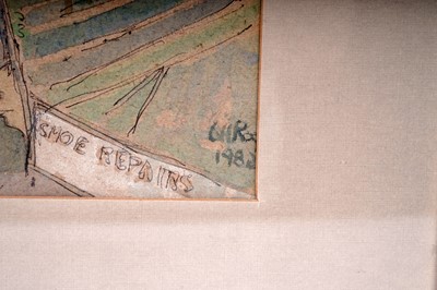 Lot 83 - Charlie Rogers - Grainger Market | watercolour