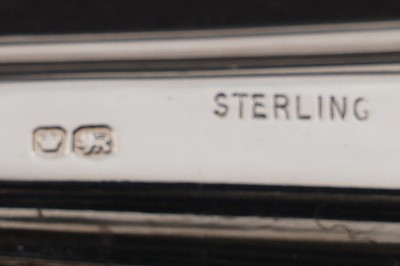 Lot 212 - An Elizabeth II silver part canteen of Kings pattern flatware and cutlery