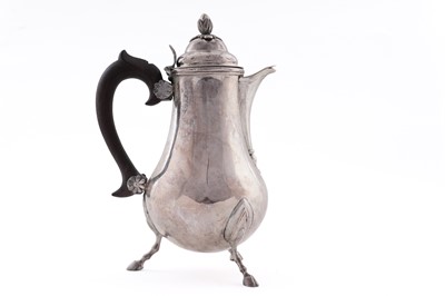 Lot 47 - A late 19th Century Maltese silver coffee pot