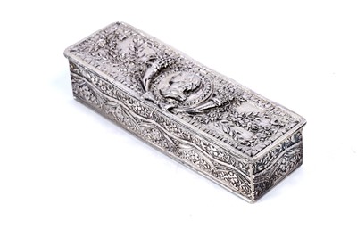 Lot 308 - A 19th Century German silver pill box