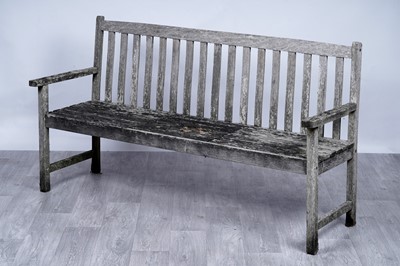 Lot 414A - A teak garden bench
