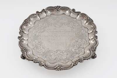 Lot 104 - A Victorian silver salver